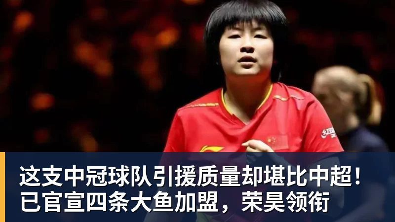 这支中冠球队引援质量却堪比中超！已官宣四条大鱼加盟，荣昊领衔